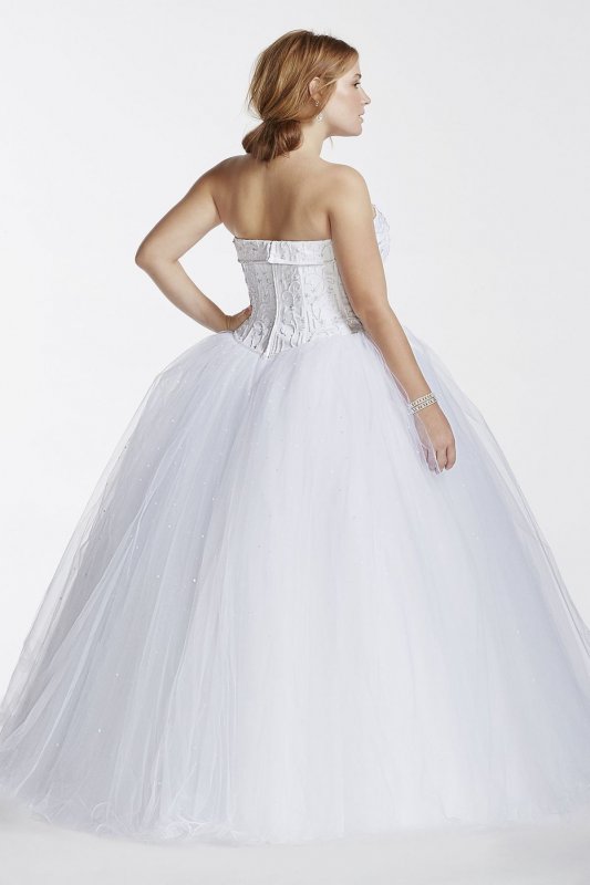 Tulle Plus Size Wedding Dress with Beaded Bodice Collection 9NT8017