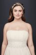 Chiffon A-line Plus Size Wedding Dress with Beads Collection 9NTV9743