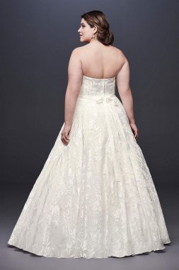 Printed Organza A-line Plus Size Wedding Dress Collection 9NTWG3907