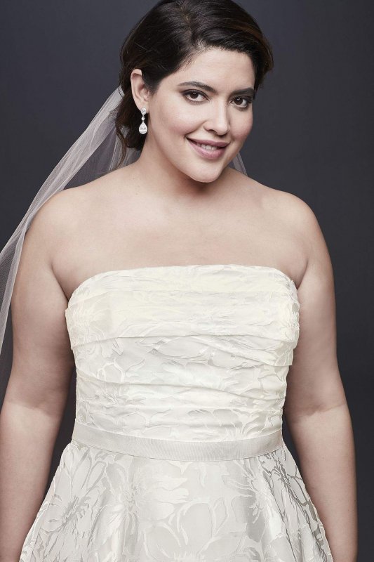 Printed Organza A-line Plus Size Wedding Dress Collection 9NTWG3907