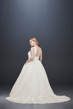 Taffeta Plus Size Ball Gown Wedding Dress Collection 9OP1279
