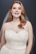Lace and Crinkle Chiffon Plus Size Wedding Dress Collection 9OP1337