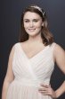 Pleated Plus Size Wedding Dress with Lace Waist Collection 9OP1347