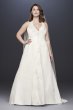 Embroidered Lace Satin Plus Size Wedding Dress Collection 9OP1356