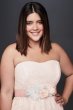 Soft Lace Plus Size Sheath Gown with Blush Lining 9SDWG0622