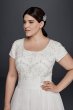 Modest Short Sleeve Plus Size A-Line Wedding Dress Collection 9SLWG3811