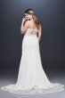 Sheer Beaded Bodice Lace Plus Size Wedding Dress 9SV830