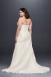 Mikado Plus Size Wedding Dress with Slit Skirt 9SWG788