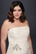 Mikado Plus Size Wedding Dress with Slit Skirt 9SWG788