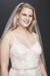 Lace Plus Size Wedding Dress with Crystal Belt 9SWG819