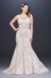 Moonstone Embellished Plus Size Lace Wedding Dress 9SWG824