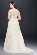 Cap Sleeve Lace Over Satin Plus Size Wedding Dress Collection 9T3299