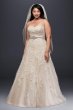 Tulle A-Line Plus Size Wedding Dress with Lace Collection 9V3587
