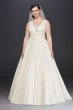Satin Cummerbund Plus Size Wedding Dress Collection 9V3848