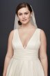 Satin Cummerbund Plus Size Wedding Dress Collection 9V3848