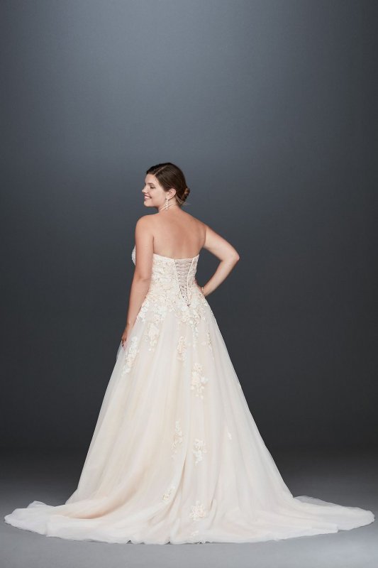 Embroidered Lace Applique Plus Size Wedding Dress Collection 9V3902