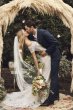 Off the Shoulder Lace Plus Size Wedding Dress 9V3958