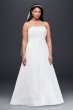 A-Line Plus Size Wedding Dress with Cap Sleeves Collection 9V9010