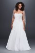 Chiffon Side Drape A-line Plus Size Wedding Dress Collection 9V9409