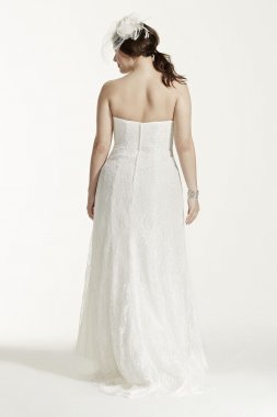 Strapless Lace Over Satin Plus Size Wedding Dress Collection 9WG3263