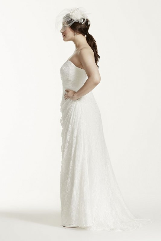 Strapless Lace Over Satin Plus Size Wedding Dress Collection 9WG3263