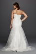 Strapless Mermaid Tulle Plus Size Wedding Dress Collection 9WG3791