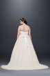 Plus Size Strapless Sweetheart Tulle Wedding Dress Collection 9WG3802