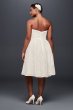 Strapless Lace Plus Size Short Wedding Dress 9WG3826