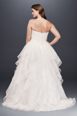 Lace and Organza Plus Size Ball Gown Wedding Dress Collection 9WG3830