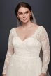 Plus Size Long Sleeve Wedding Dress With Low Back Collection 9WG3831