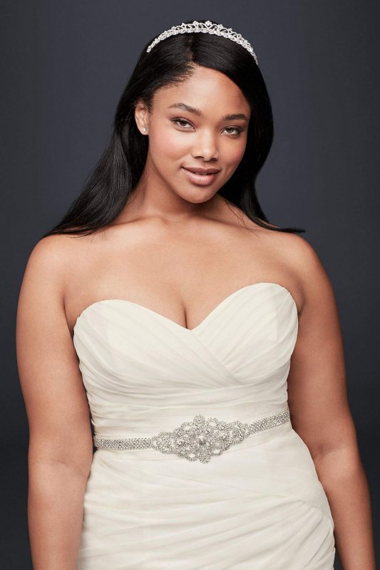 Ruffled Organza Plus Size Mermaid Wedding Dress Collection 9WG3832