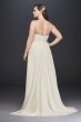 Ruched Bodice Chiffon Plus Size Wedding Dress Collection 9WG3856
