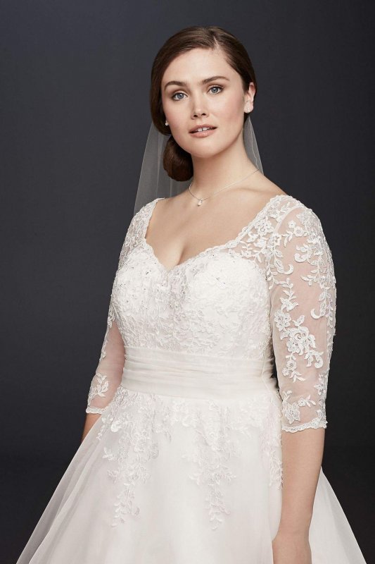 Tulle Plus Size Tea-Length Wedding Dress Collection 9WG3857