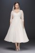 Tulle Plus Size Tea-Length Wedding Dress Collection 9WG3857