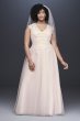 Tulle-Over-Lace Plus Size A-Line Wedding Dress Collection 9WG3859