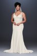 Crepe Embroidered Plus Size Mermaid Wedding Dress Collection 9WG3875