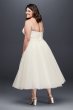 Appliqued Tulle Tea-Length Plus Size Wedding Dress Collection 9WG3876