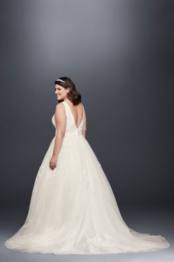 Mikado and Tulle Plus Size Ball Gown Wedding Dress Collection 9WG3877