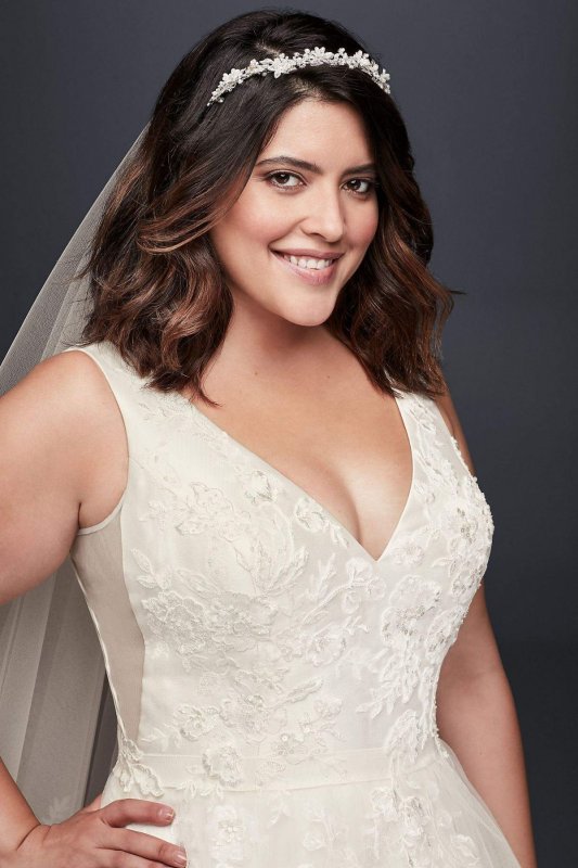 Mikado and Tulle Plus Size Ball Gown Wedding Dress Collection 9WG3877