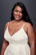 Floral Jacquard A-Line Plus Size Wedding Dress 9WG3891