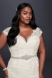 Scalloped Lace Trumpet Plus Size Wedding Dress Collection 9WG3898
