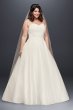 Organza Plus Size Wedding Dress with Long Jacket Collection 9WG3899