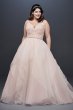 Garza Plus Size Wedding Dress with Double Straps Collection 9WG3903