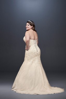 Beaded Lace Plus Size Mermaid Wedding Dress Collection 9WG3909