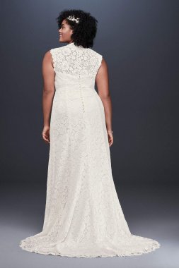 Allover Lace Plus Size Sheath Wedding Dress Collection 9WG3910