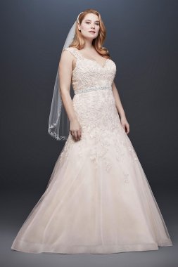 Tulle Cap Sleeve Plus Size Mermaid Wedding Dress Collection 9WG3911