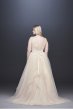 Tulle Plus Size Tank Ball Gown with Layered Skirt 9WG3913