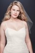 Allover Lace Tank Sheath Plus Size Wedding Dress 9WG3916