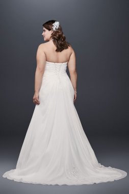 Chiffon Halter A-Line Plus Size Wedding Dress Collection 9WG3918