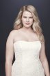 High-Low Tea-Length Lace Plus Size Wedding Dress 9WG3925